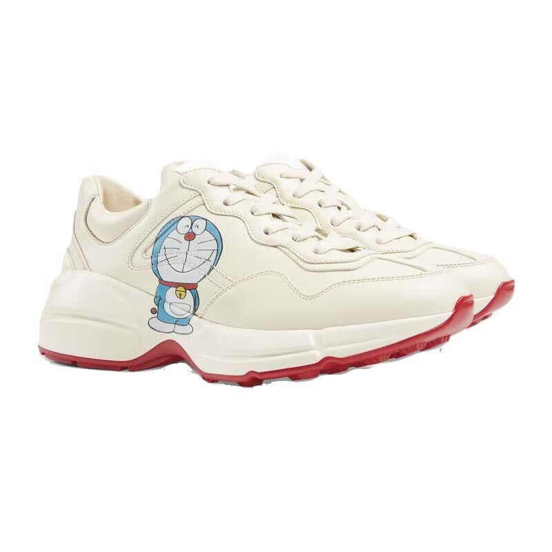 gucci古驰男鞋2021新春新款哆啦a梦运动鞋655025代购预售drw009522
