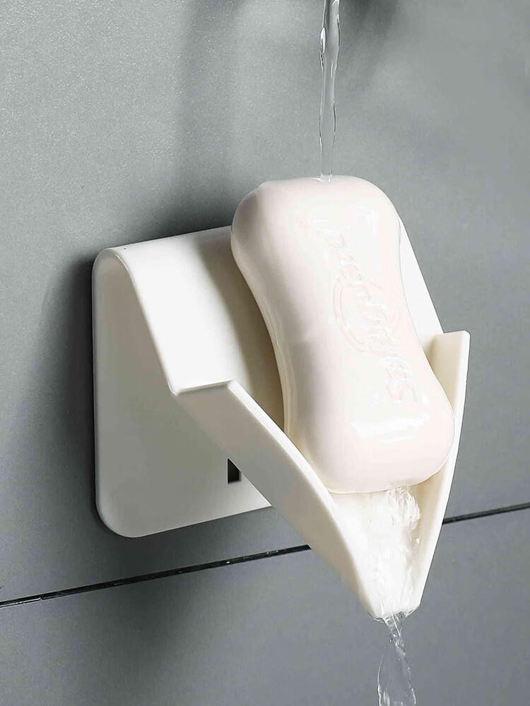 壁挂式肥皂盒架立式沥水免打孔香皂盒卫生间香皂架浴室置物架家用家