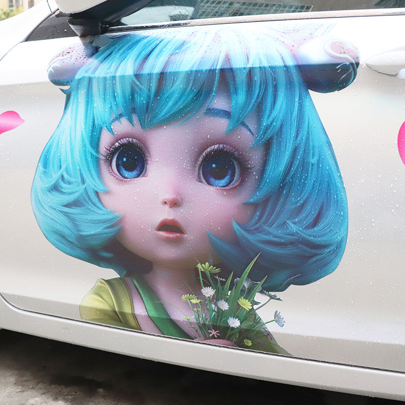 王者荣耀 贴纸宝 车贴 紫霞 貂蝉 鲁班 凤求凰 贴纸 车身 汽车拉花 瑶