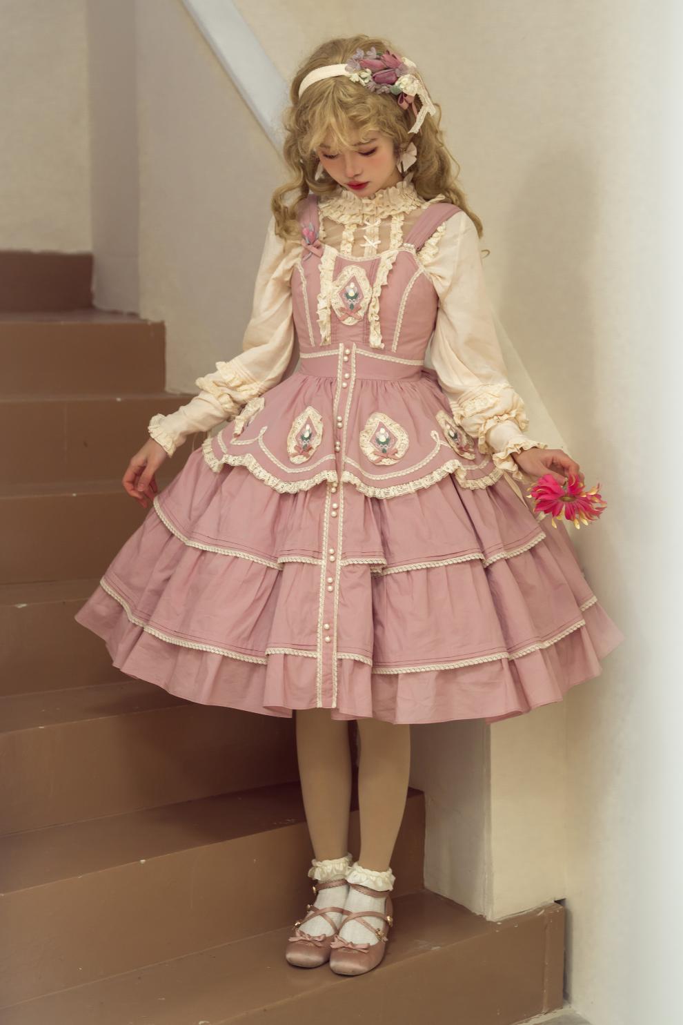 裙子页面 - 梅子洋装cla系棉布原创洛丽塔迪士尼 jsk长款 - 生成 s