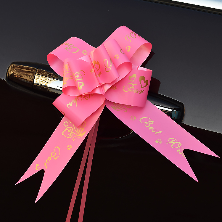 新车交车蝴蝶结结婚车队装饰手拉花大号批彩带扎花蝴蝶结大号新车交车