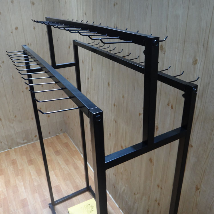 祁川(qic) 挂皮带架子皮带展示架落地腰带货架皮带店中岛移动超市裤带