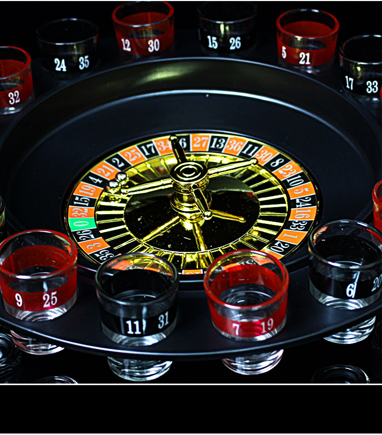 俄罗斯转盘 大转盘俄罗斯酒具转盘 ktv酒吧夜店用品喝酒游戏娱乐道具