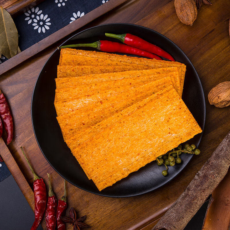 云舵 旺青美味海苔麻辣片辣条零食小吃 麻辣条8090儿时回忆辣条- 16g*