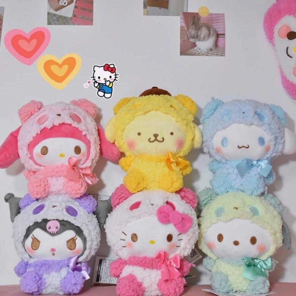 烨白库洛米挂件日系甜美可爱玉桂狗库洛米公仔挂件毛绒玩具挂饰闺蜜