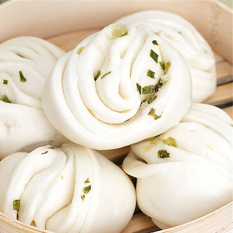 葱油花卷 三全快厨葱油花卷馍早餐馒头半成品葱花咸味手工加热即食