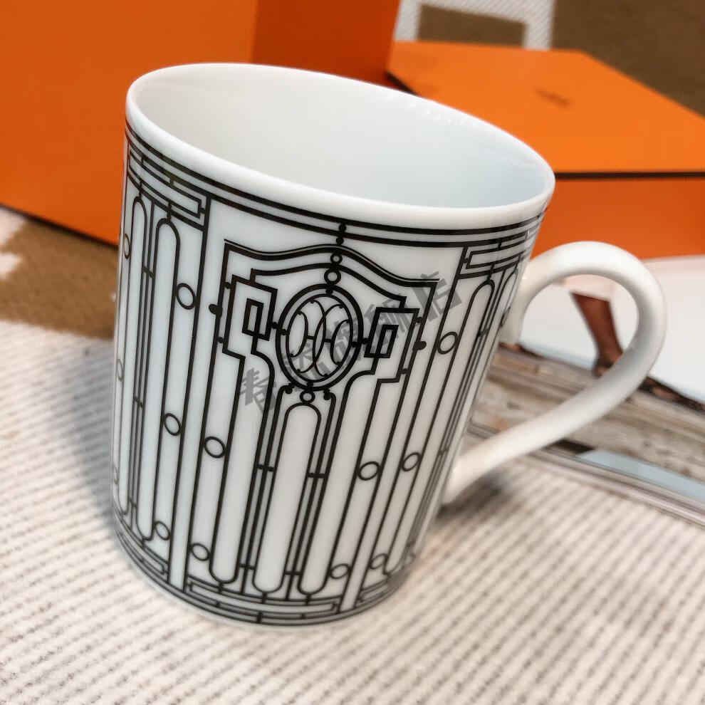 爱马仕马克杯 【现货】hermes 爱马仕h deco 系列限量版马克杯 带盒有