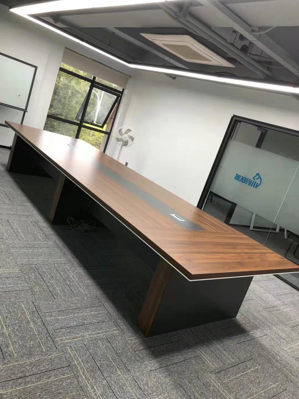 创意拼接椭圆会议桌自由组合加厚u型会议桌大型开会培训长条桌椅40米