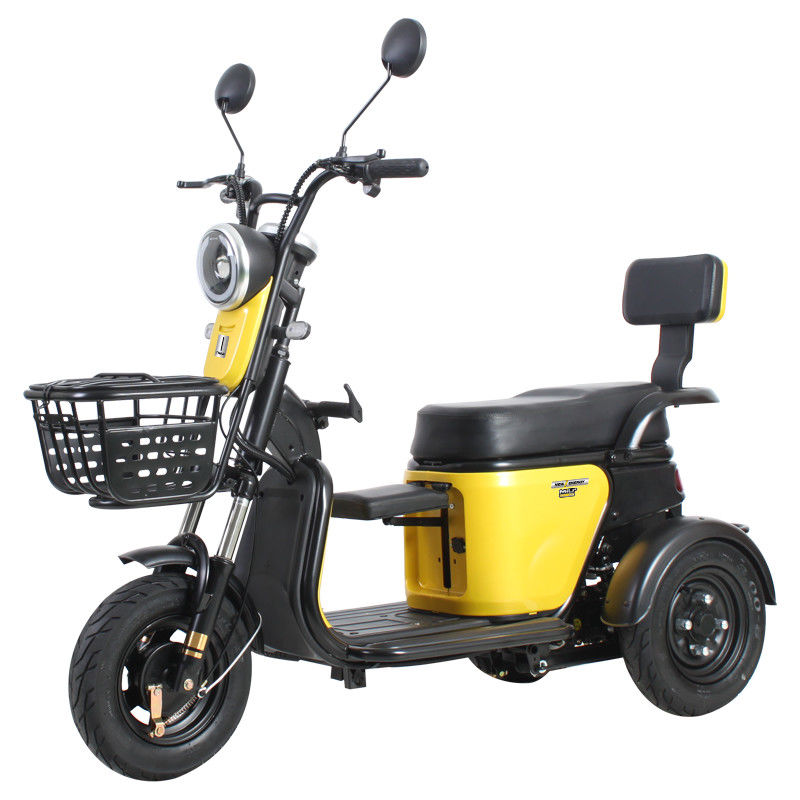 家用轻便小型女士代步车电动三轮车小型家用女士代步车接孩子带棚多