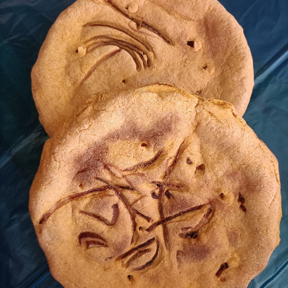 新疆和田特产美食玉米面/包谷面馕zaghra扎格尔传统馕饼真空包装 夹