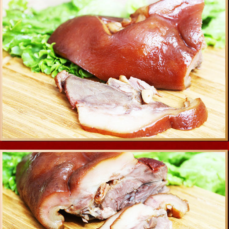 正宗猪头肉500g猪脸卤味猪肉直销熟食真空开袋即食小吃下酒菜批发 5