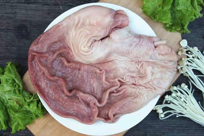 新鲜整只猪肚子4只批发农家土猪肚去油干肚大猪肚黑猪肚猪肉 鲜冻猪肚