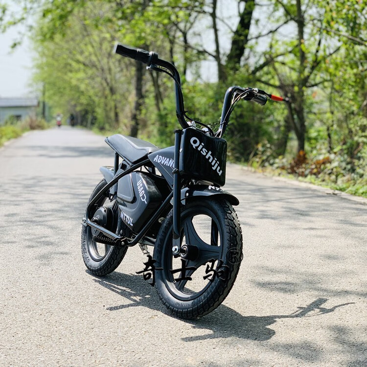 kls小孩子开的超大号儿童两轮电动摩托车迷你辅助轮两轮儿童3-12岁