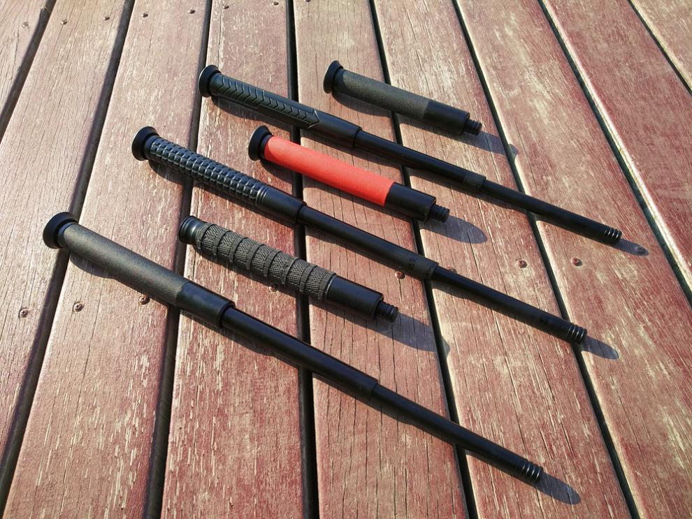 防身甩棒德国gas机械甩棍fox新标机械棍轻机重机战术甩棍三节棍伸缩棍