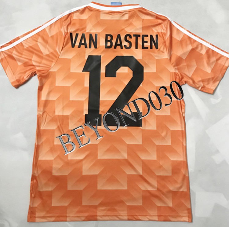 1988荷兰主场8rijkaard8号里杰卡尔德球衣足球服波衫shirt10gullit机