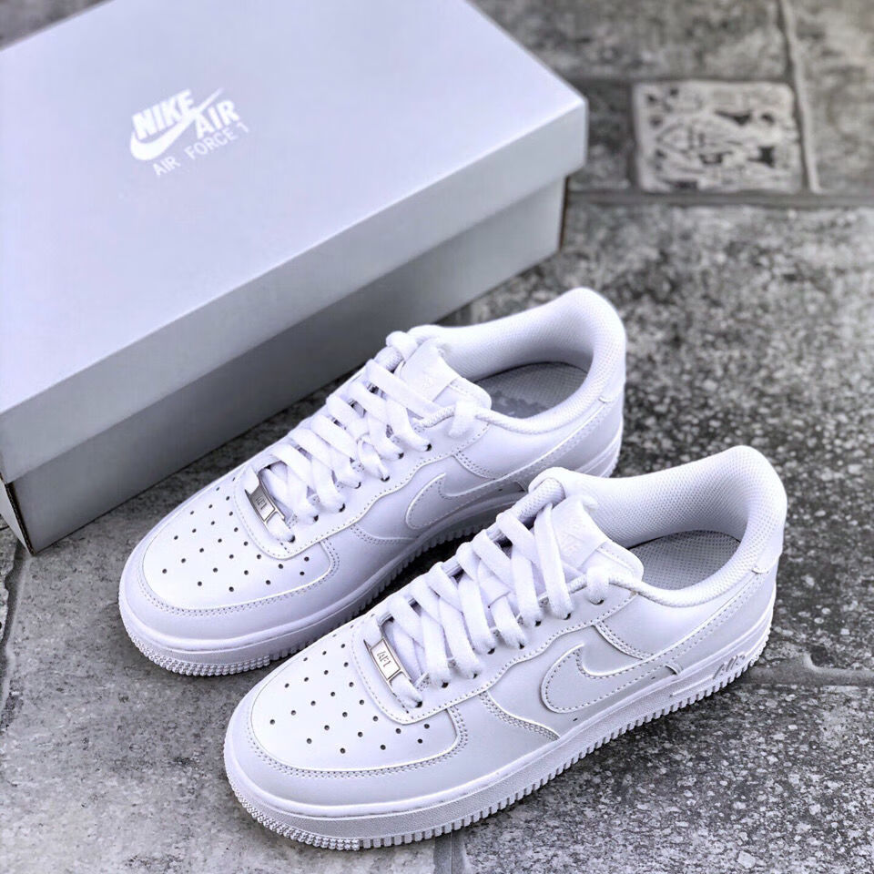纯原af1经典空军一号纯白低帮男女情侣休闲运动鞋学生流行板鞋白色36