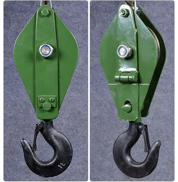 国标起重滑车 1/2/3/5t/10吨 16t20吨吊环定滑轮吊钩钢丝绳轮省力