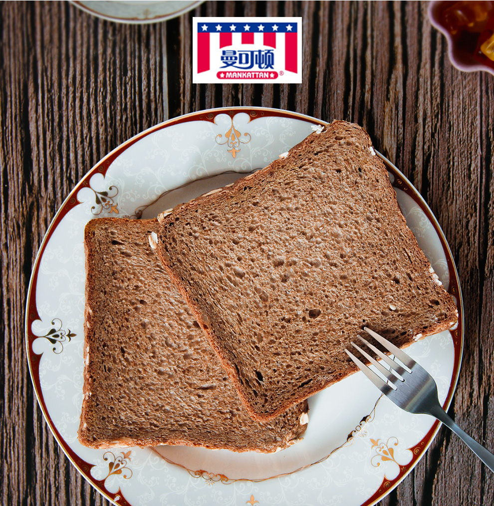 曼可顿全麦高纤维面包超醇吐司切片早餐1-5袋饱腹健身7天短保 强化