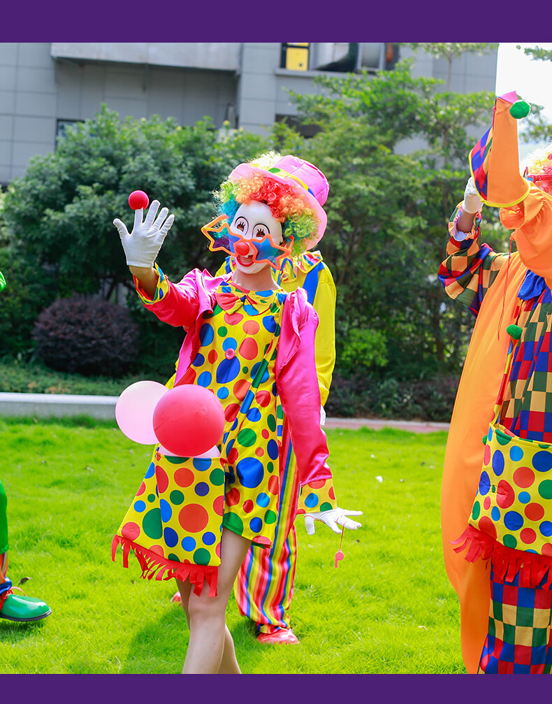 裙子小丑衣服女服装 裙子成人道具服饰马戏团开幕式搞怪搞笑演出服 四