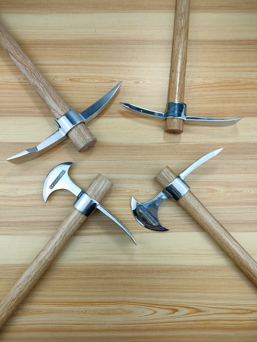 冰镐 不锈钢十字镐小羊镐户外携带日本进口瑞士出口登山镐攀岩冰镐