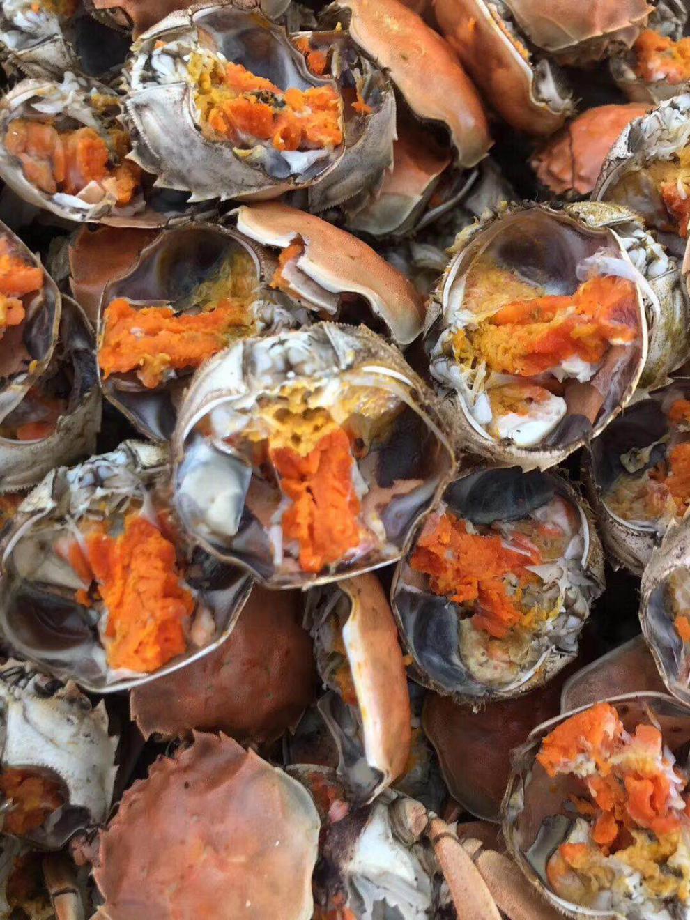 纯蟹黄油纯蟹黄秃黄油蟹黄酱鲜活河蟹蟹黄蟹粉蟹黄蟹肉精华鲜木纯蟹黄