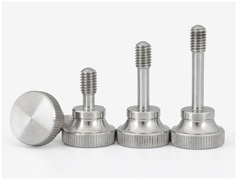 304不锈钢大头滚花松不脱螺丝gb839手拧防松不脱出螺钉 m3m4m5m6 m3*8