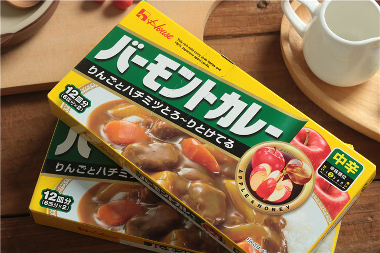 日本进口好侍咖喱块百梦多咖喱粉苹果酱家用商用调味佐料230ghsqc