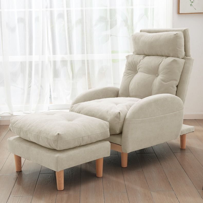 懒人沙发单人阳台卧室小沙发椅榻榻米休闲网红小型折叠靠背椅优雅蓝色