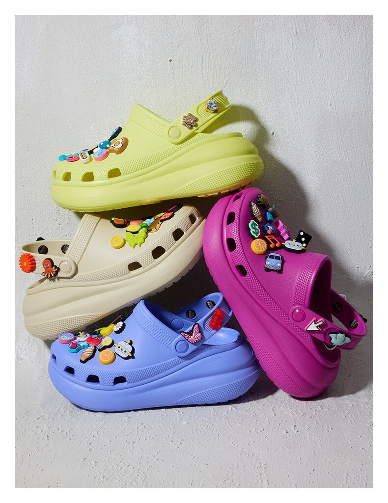 白敬亭同款crocs卡骆驰泡芙洞洞鞋男沙滩鞋凉鞋女鞋休闲鞋207521骨