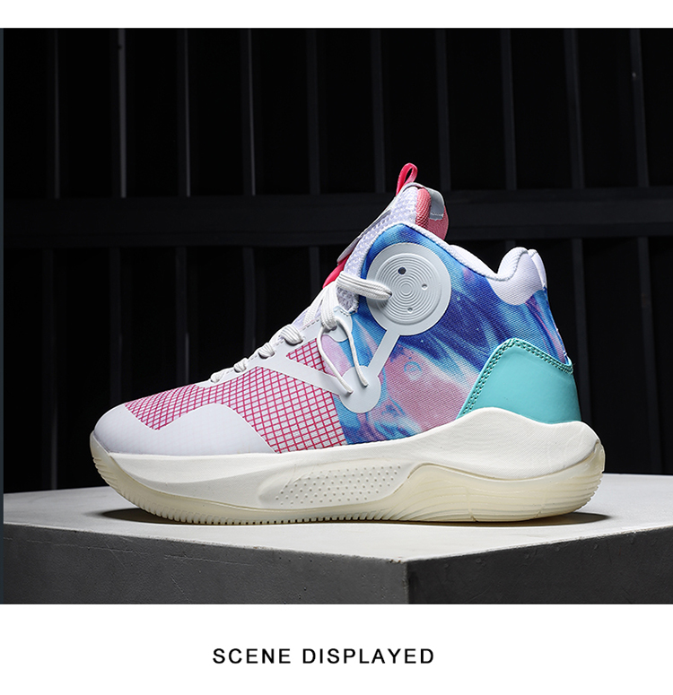 支持国货senikep新款篮球鞋男女音速9代team冰淇淋樱花粉全城9棉花糖