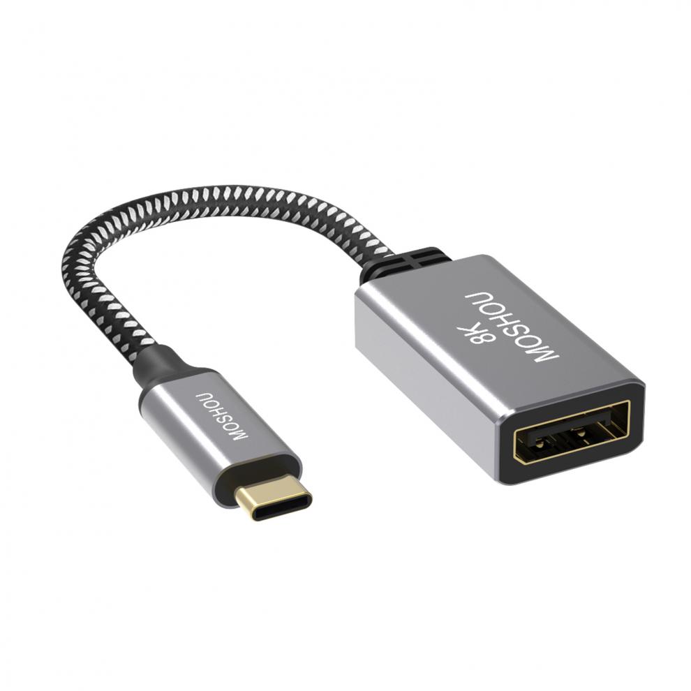 魔兽雷电3typec转dp母转换头器14版8k笔记本显示器4k144hz14版typec转