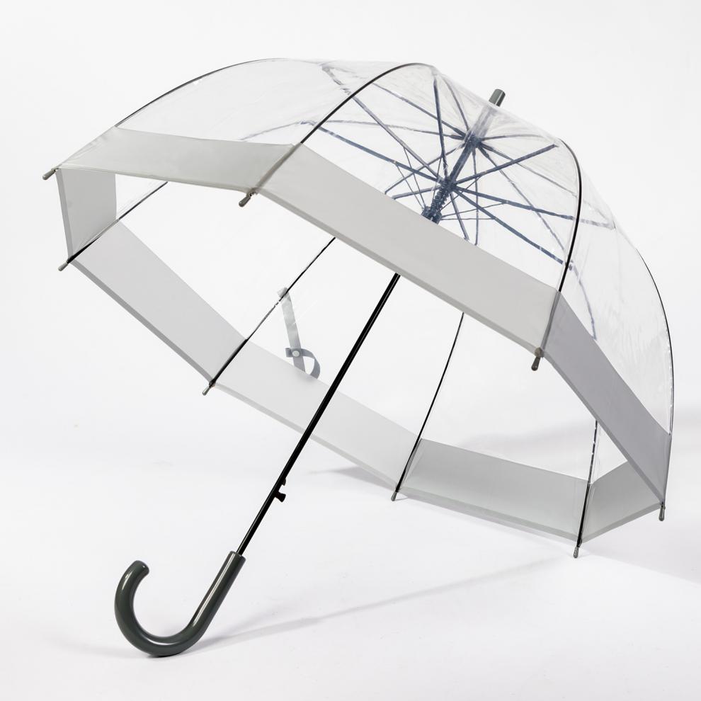 雨伞欧洲风格阿波罗拱形鸟笼伞长柄加厚抗风大人复古宽边透明伞四色装