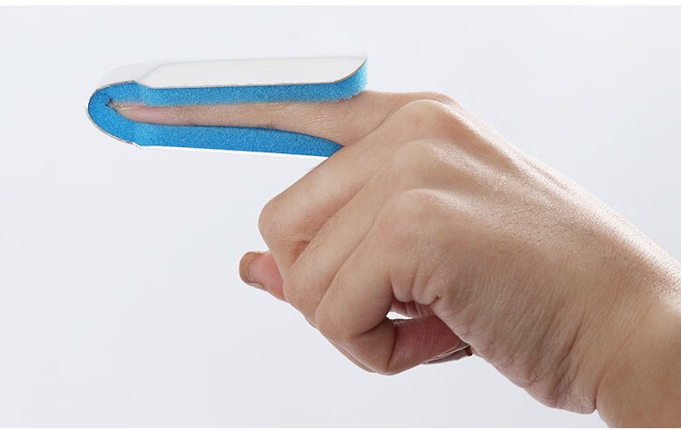 手指固定夹板 铝合金夹板骨夹板指关节固定保护套 单槽骨夹板 带衬 2