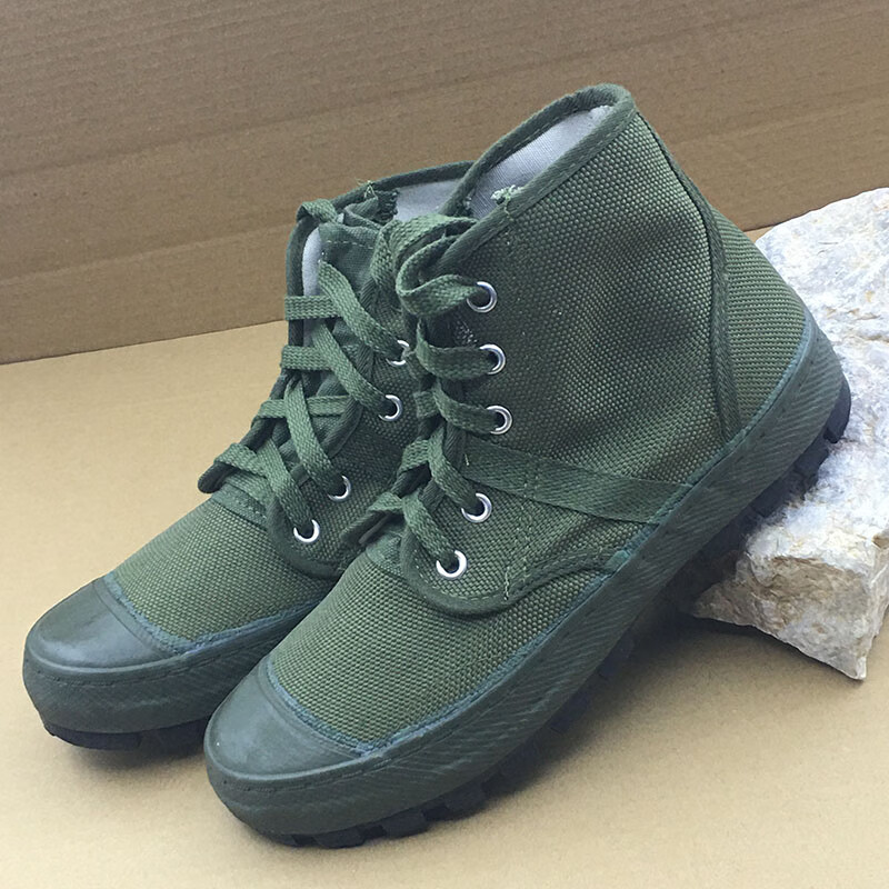 彰典3537解放鞋男耐磨防滑防臭劳保鞋高帮鞋工地劳动鞋钉子底 34 码