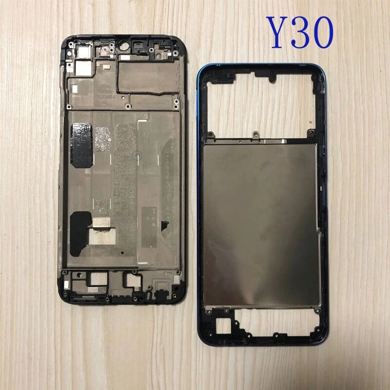 配件适用于y30前壳屏框支架y70s拆机中框金属边框外壳侧键卡托 y30中