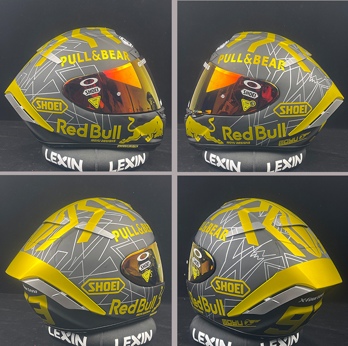 头盔贴纸贴花防水摩托车机车shoeiagv镜片贴画x14z7arai反光个性改装