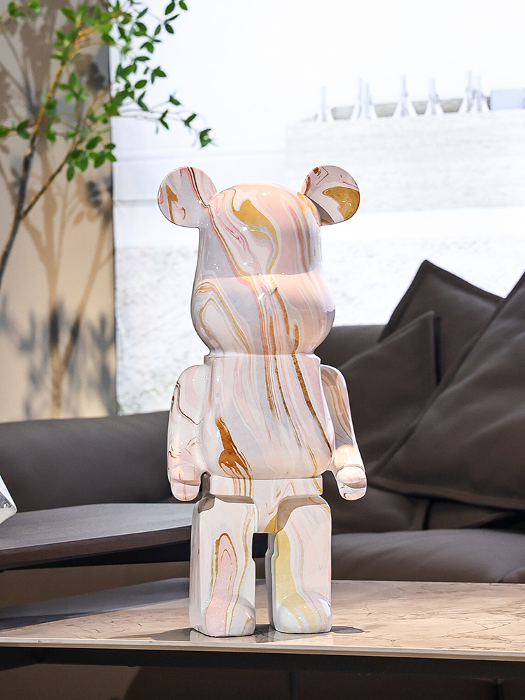 【京选推荐】流体暴力熊摆件网红创意存钱罐家居客厅装饰品电视柜旁熊