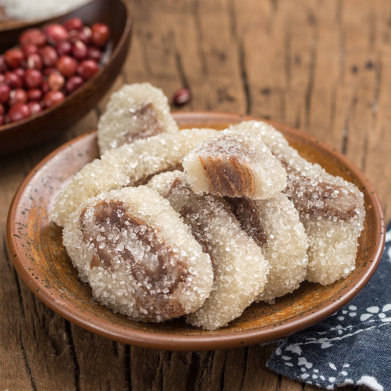 四川特产8090后怀旧手工老式传统糯米软糕点水果味零食小吃400g 4罐