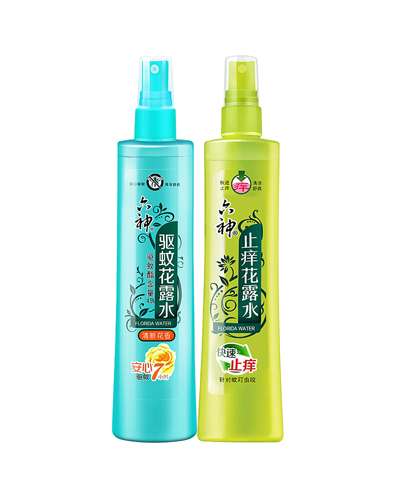 六神驱蚊花露水金银花止痒喷雾驱蚊液 止痒80 驱蚊80ml