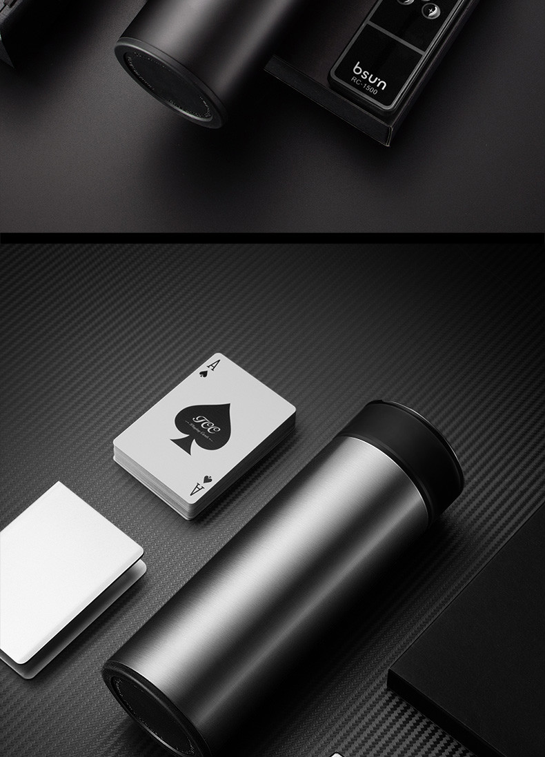 建帆轻奢品牌保温杯31不锈钢水杯子商务定制刻字泡茶杯 钢本色【图片