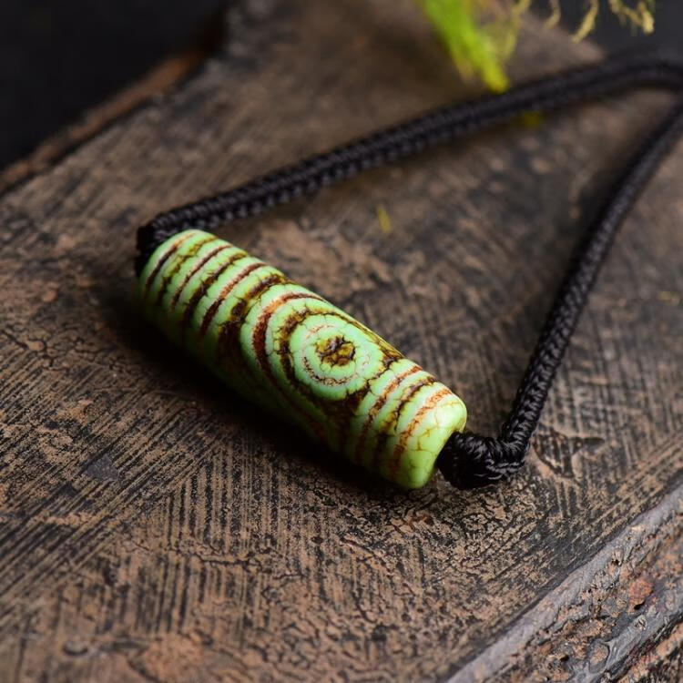 青稞供生日礼物风化开片老玛瑙送客户大年份锁骨链项链大气二眼天珠