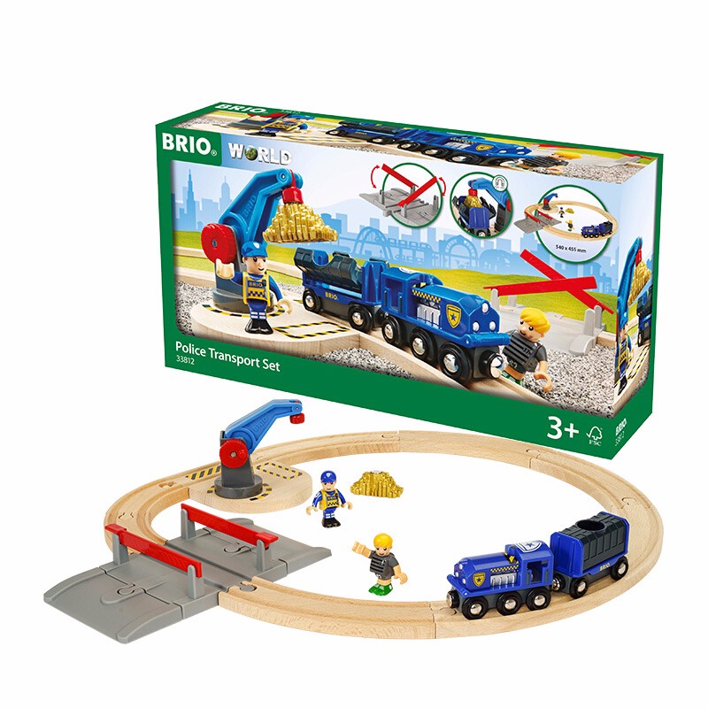 brio police transport set