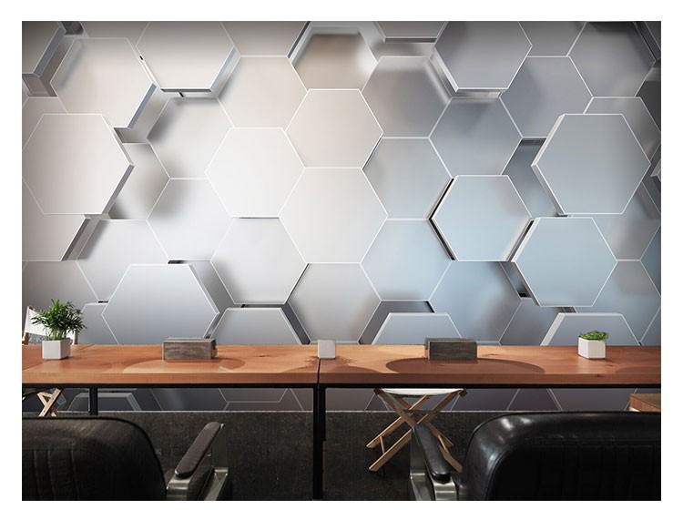 感墙纸直播间背景办公室科幻电竞房科技感装饰无缝无纺布墙纸专用胶水