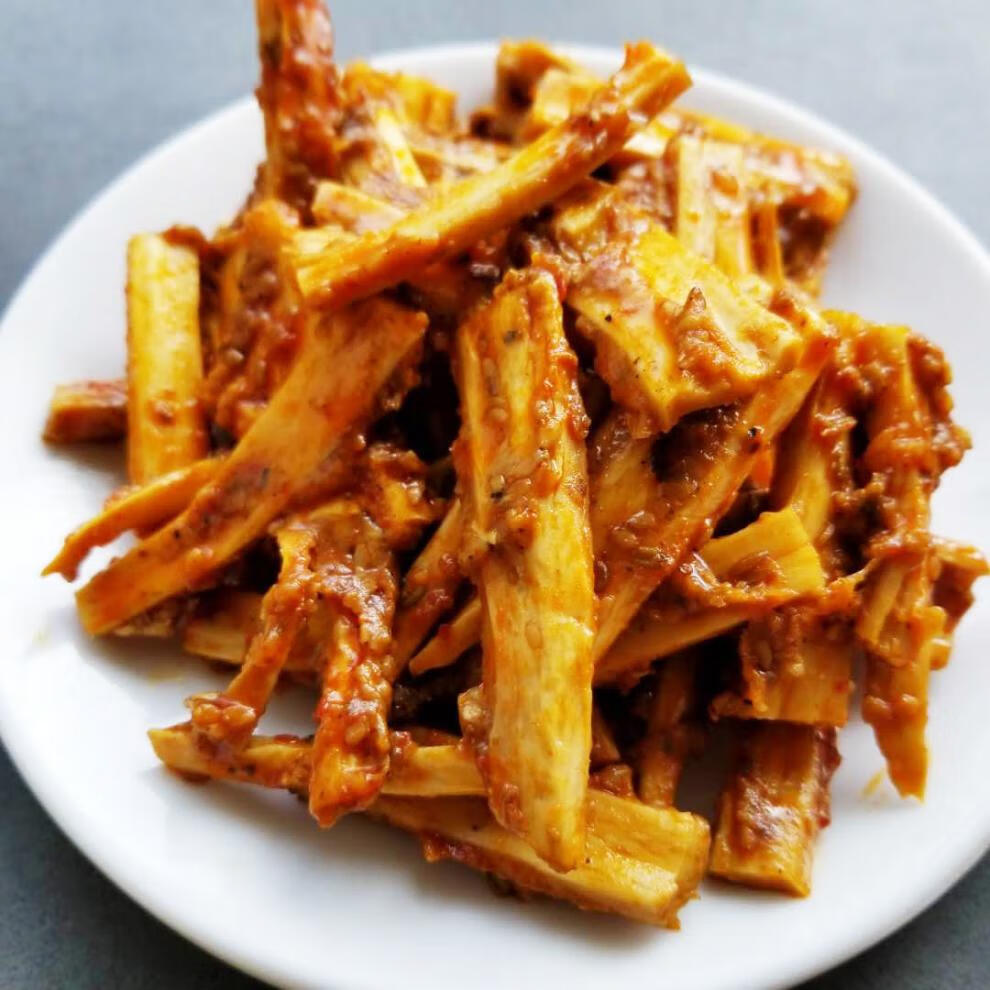 牛板筋大条香辣烧烤网红大袋宽条下饭满园兴 5袋条状烧烤味板筋(每袋