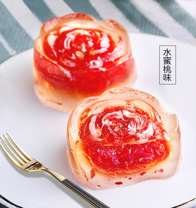 广式水晶月饼水果宫廷即食点心糕点多种口味散装燕窝中秋冰皮月饼 4种