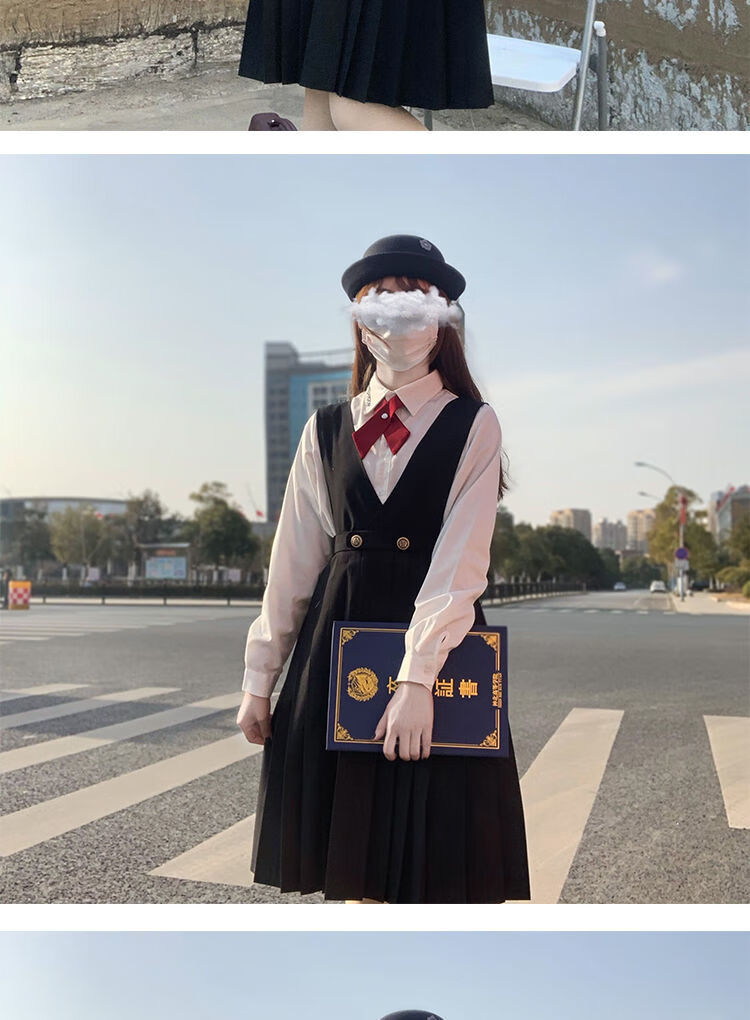 神北jk基础款护奶裙正统jk制服裙长款背心连衣女学生套装现货基础款
