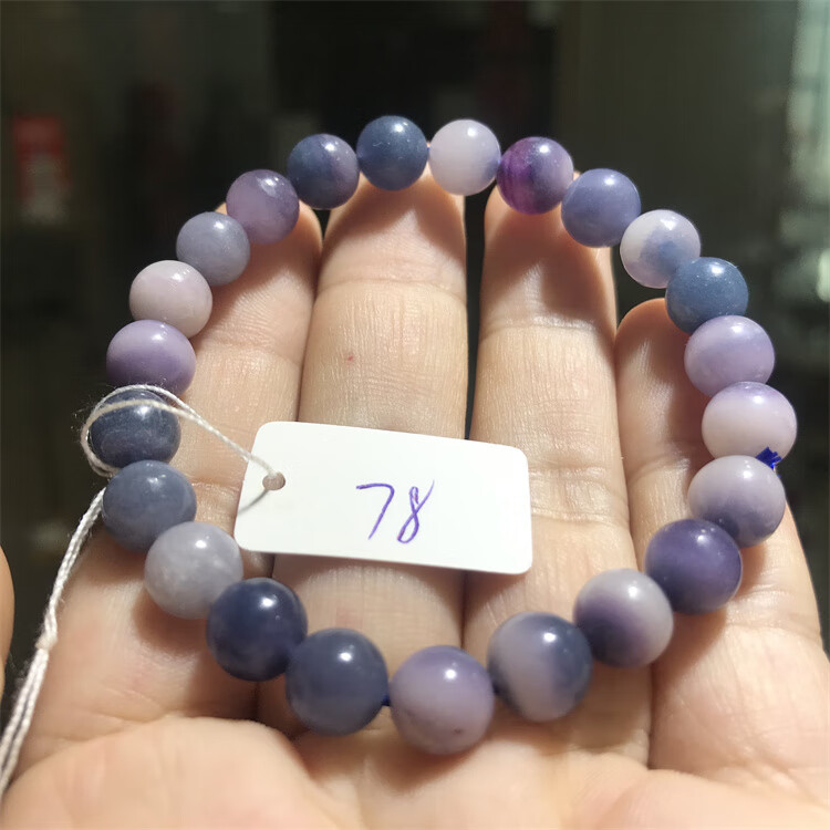 石宫匠 舒俱来手串 苏萤石圆珠手链女款水晶饰品伴生矿温肺暖宫单圈