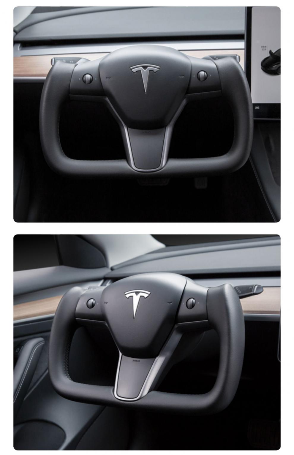 原厂品质适配于特斯拉yoke方向盘改装总成电加热model y/3碳纤维改装