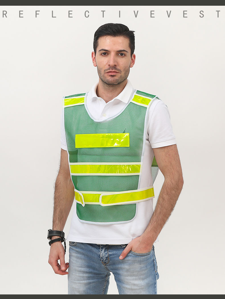 年检反光背心马甲安全衣服交通汽车载车用夜间骑行可印字审黄马甲 橘