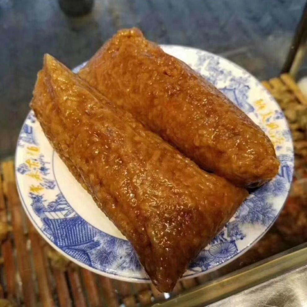 枫泾古镇特产水乡阿婆手工粽子腊肠五花肉粽子咸蛋大肉粽8只后腿大肉